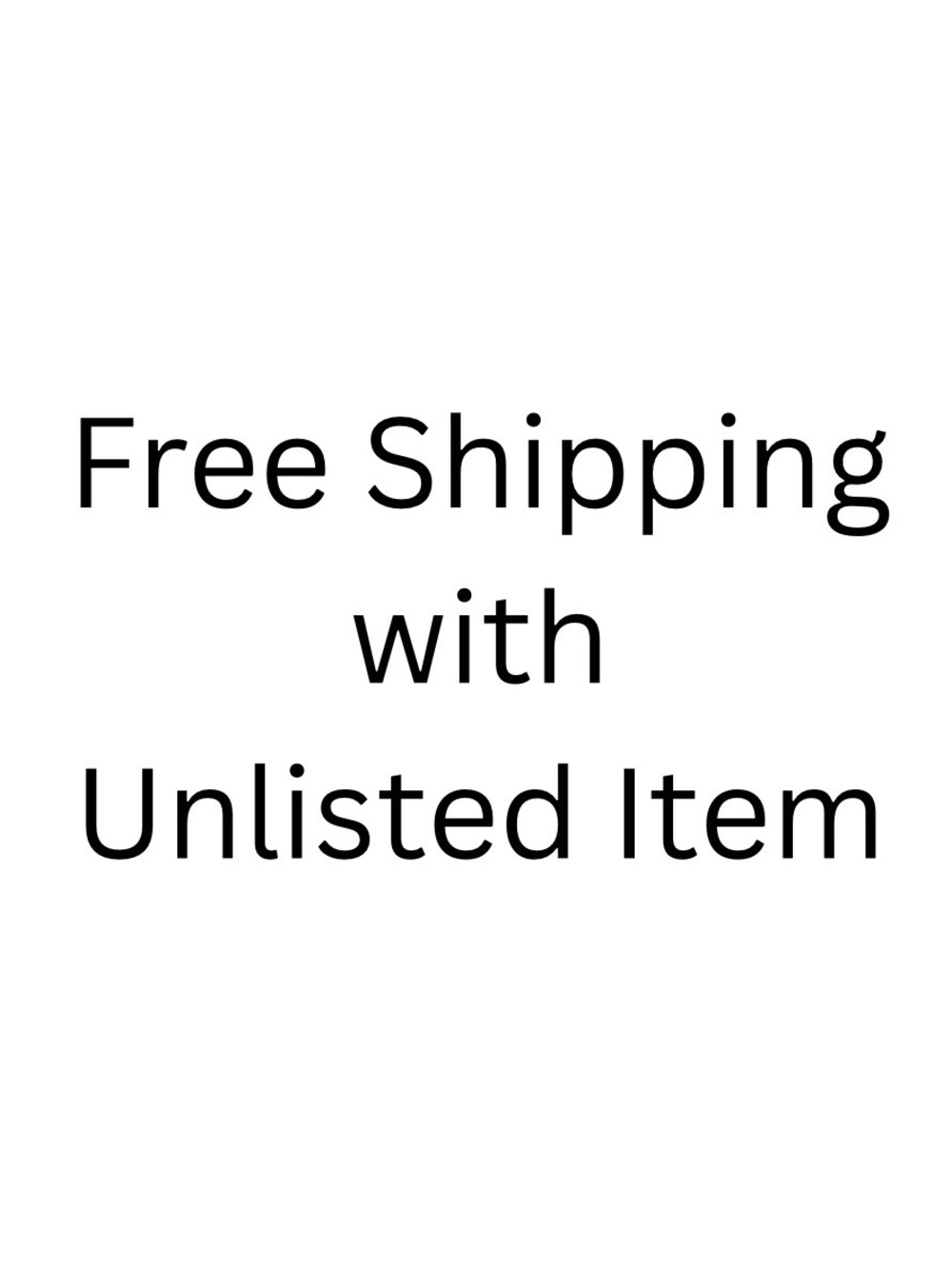 Free Shipping with Purchase
